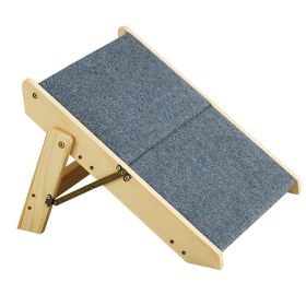 VEVOR Wooden Pet Steps, Convertible 2-in-1 Dog Stairs and Ramp for Beds, Sofas, and Vehicles, Supports Small to Large Animals up to 110 lbs